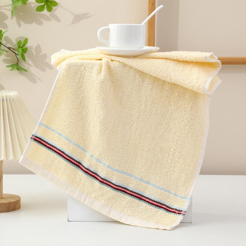 Pure Cotton Towel Household Plain Color Hand Towel Absorbent Adult Face Towel