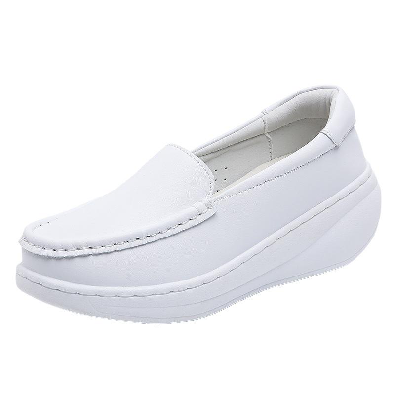 Women's Breathable Soft Sole Nurse Shoes - Comfortable, Non-Slip, Anti-Odor, Heightening, Thick Sole for Medical Staff
