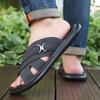 Men Black Leather Slippers Simple Flats Summer Brown Outdoor Roman Sandals Outdoor Beach Shoes Over Sized