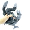 Shark Stretch Tube Flexible DIY Telescopic Squeezing Pipe Vent Toy Stress Relief Cute Decompression Fidget Pipe Sensory Toys Children Toy Gift