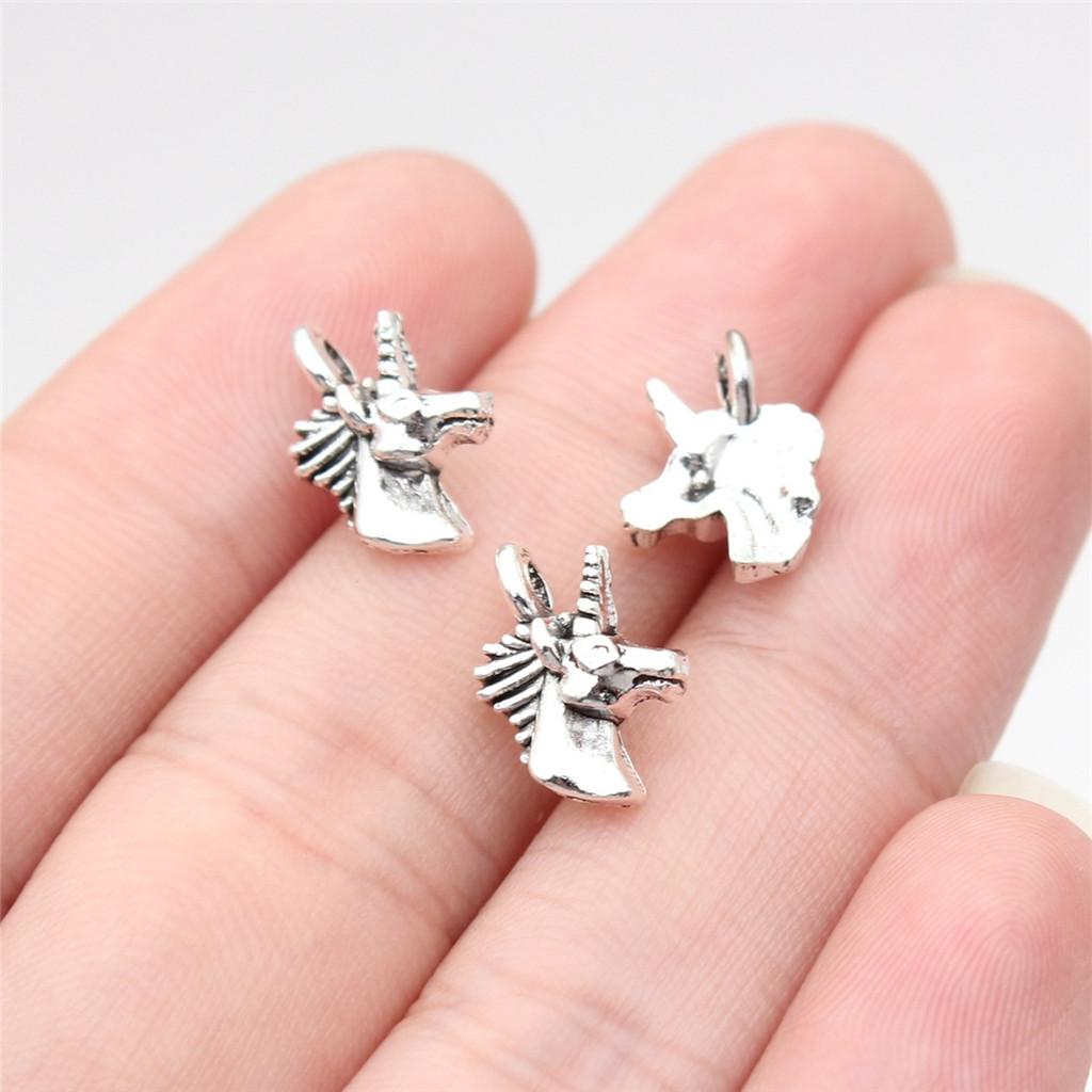 Charms Unicorn Pendants Vintage Jewelry Supplies QC134