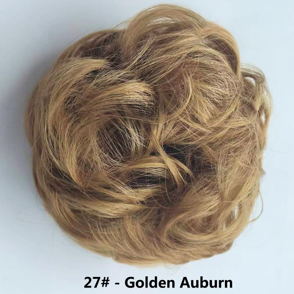 Elastici per Capelli Moda Europei e Americani - Elastici Morbidi e Spettinati per Donne, Accessori per Chignon e Parrucche, Stile Fiore a Bocciolo
