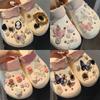 Vintage Rosen Schuhanhänger DIY Schuhschnalle Perlen Schmetterling Abnehmbare Dekoration Schnalle Schuhzubehör Mädchen Party Geschenk Neu