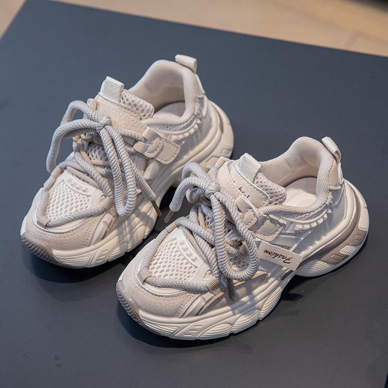 

Детская модная дышащая сезонная милая обувь, детские студенческие трендовые спортивные кроссовки на мягкой подошве для мальчиков и девочек 26 бежевый