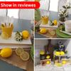 10 Pcs Fake Lemon Slice Lemon Block Artificial Fruit Highly Simulation Lifelike Model for Home Party Decoration