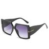 Vintage Oversized Square Gradient Sun Glasses Women Luxury Brand Outdoor Design Fashion Large Legs Sunglasses Lunette eil