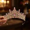 Bling Rhinestone Bridal Wedding Crown Princess Style Tiara Elegant Bridal Headwear for Prom Pageant Wedding