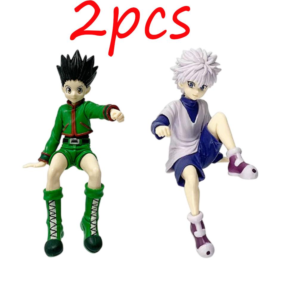 Lovely 13cm Gon Killua Jager X Jager Gon Freecss Anime Figuur Zoldyck Actiefiguur Beeldje Model Auto Ornamenten Speelgoed Cadeau