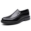 Fashion Men's solid color PVC leather shoes, business shoes, formal shoes, anti slip, soft and not easily deformed 2025