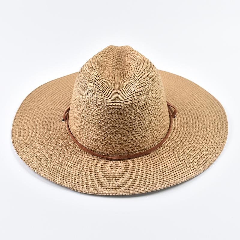 Summer Wide Brim Sun Hats for Women Men Girls Seaside Travel Foldable Straw Hat Panama Soft UV Protection Sun Shade Hat