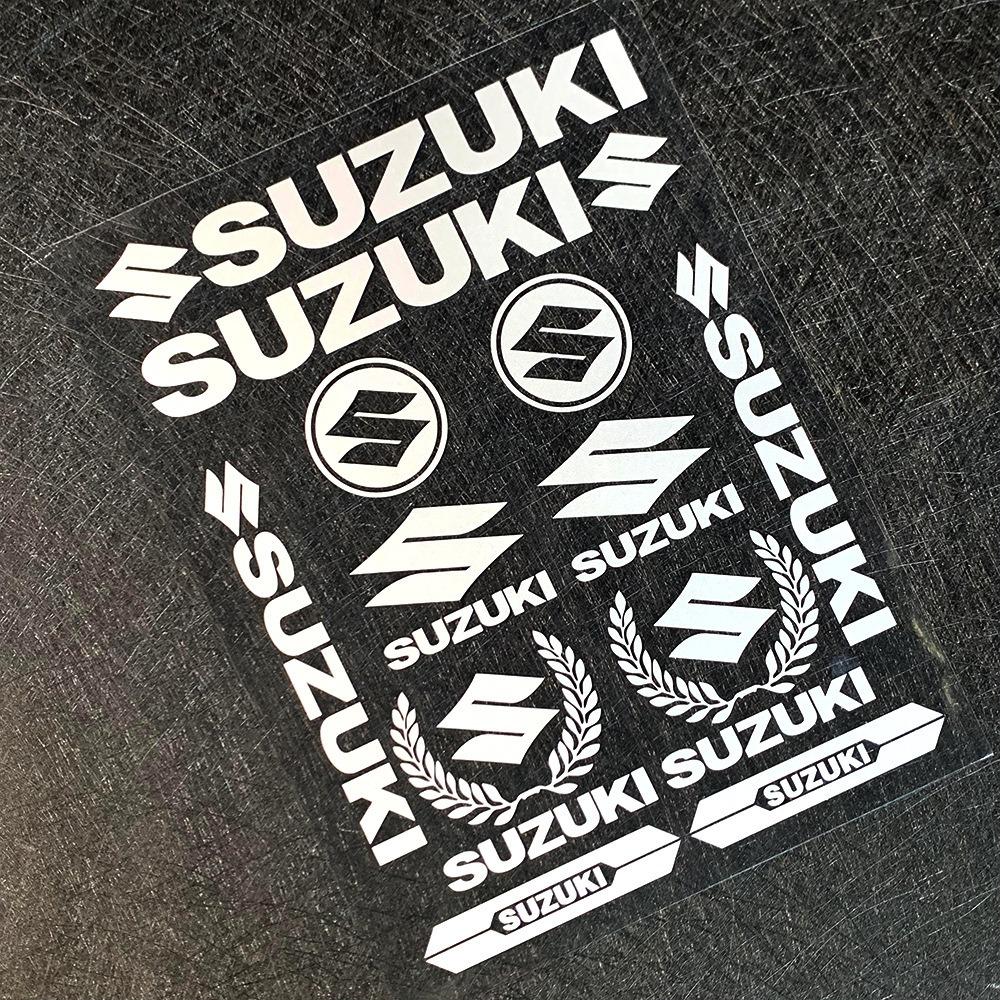 Suzuki Motorcycle Logo Personalized Decorative Sticker for Bodys Helmet Shock Creative Waterproof Modified Stickers Decoration
