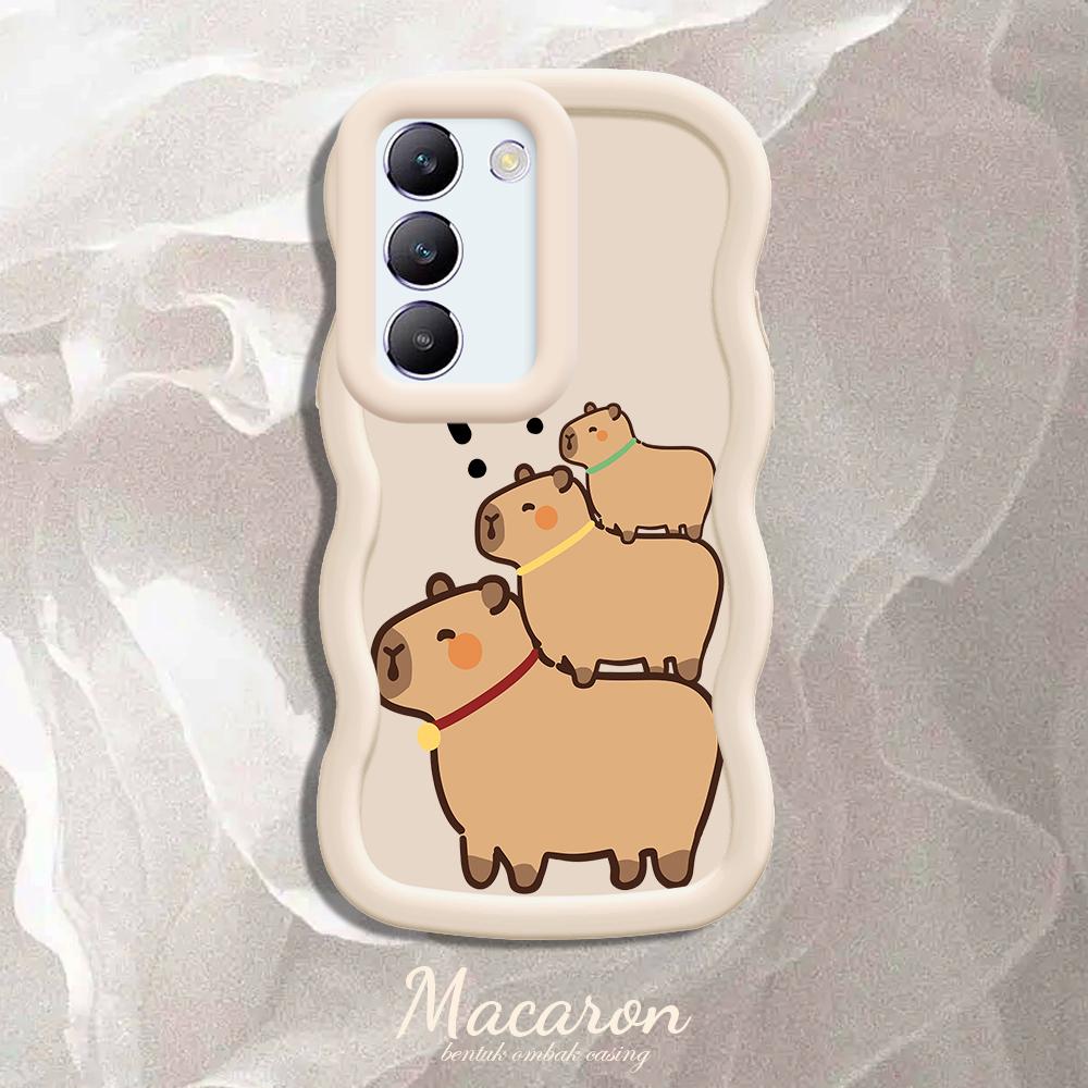 

Окрашенный узор Big Wave Edge Мягкий силиконовый материал Macaron чехол для телефона противоударный защитный резиновый чехол для OnePlus Vivo Motorola Moto Motorola Edge 40 Neo белый