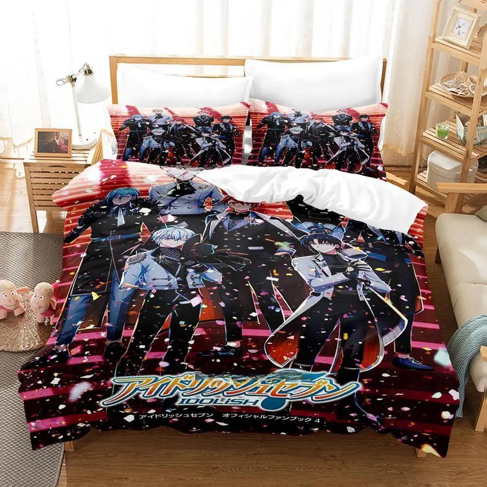 3D Print Anime IDOLiSH7 Bedding Set Single Twin Full Queen King Size Duvet Cover Sets for Kids Adults