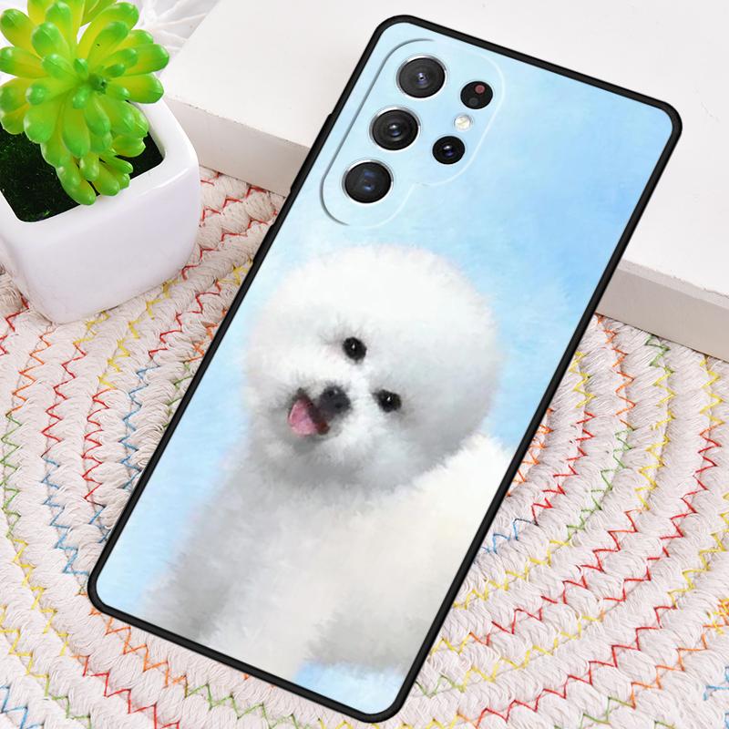 Bichon Frisé Hund Welpe Handyhülle für Samsung Galaxy note 10 pro S26 Ultra S23 S24 FE S25 S21 S22 PLUS stoßfeste Hülle