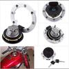 Anti Theft Fuel Tanks Cover & Ignition Switch Lock Motorcycle Gas Caps  & Ignition Lock Set for SV650 SV1000 GSF1250
