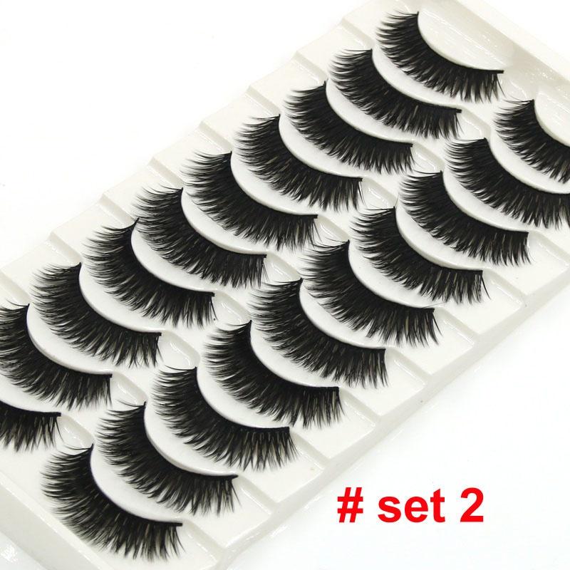 8/20 párov 15-20 mm prírodné 3D umelé mihalnice Makeup Kit Mink Lashes Predlžovanie norkových mihalníc