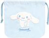 Tees Factory Sanrio Cinnamoroll Cinnamon Characters Sagara Embroidered Drawstring H175 X Pouch, W190mm, SR-5530385CR