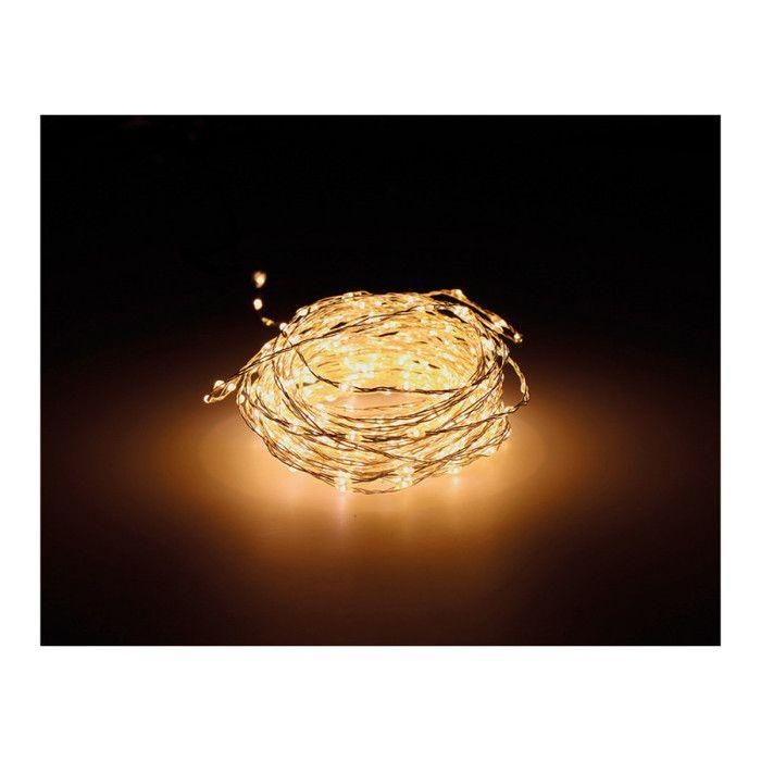 GENERIQUE - Guirlande Micro Led Extra Dense Clignotant Lumière Chaude 14m 567l Câble Argent