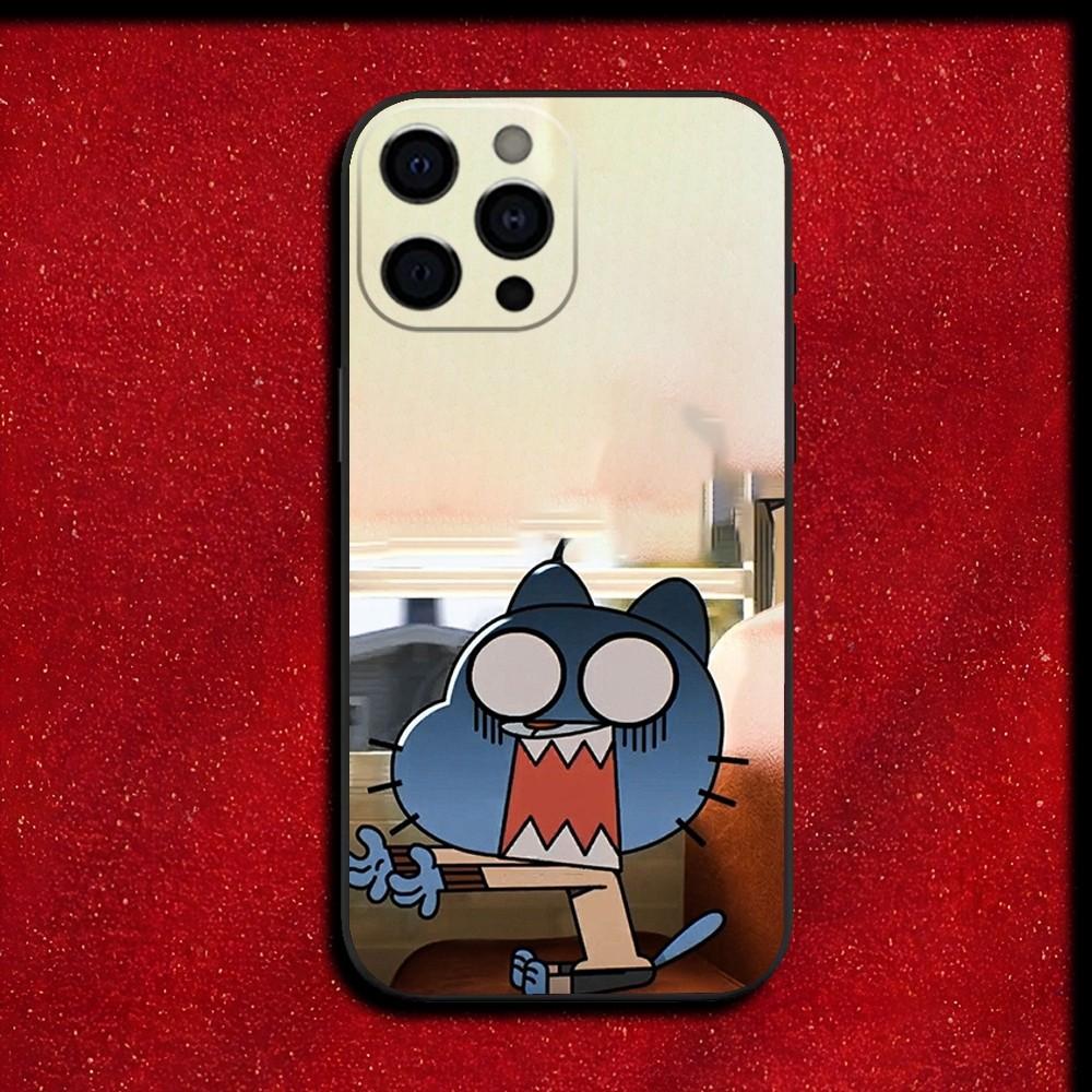 A-Amazing World of G-Gumball Phone Case For iPhone 16,15,14,13,12,11,Pro,X,XS,Max,XR,Plus,Mini Soft Black Cover