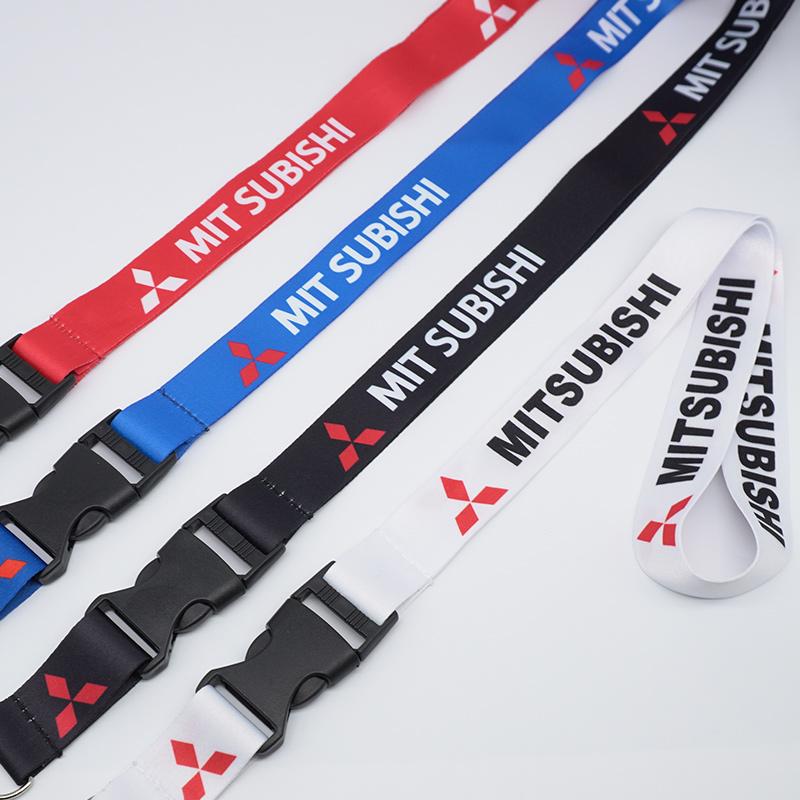 ysdf5 Auto Mobile Phone Neck Strap Lanyard Car Emblem Keychain Vehicle Id Holder for Mitsubishi Lancer 10 9 Asx Ralliart Eclipse L200