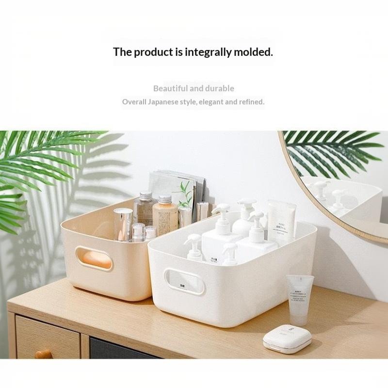 Plastic Storage Bins with Ergonomic Grip Handles Durable Heavy Duty Storage Containers for Kitchen Bulk Item Storage