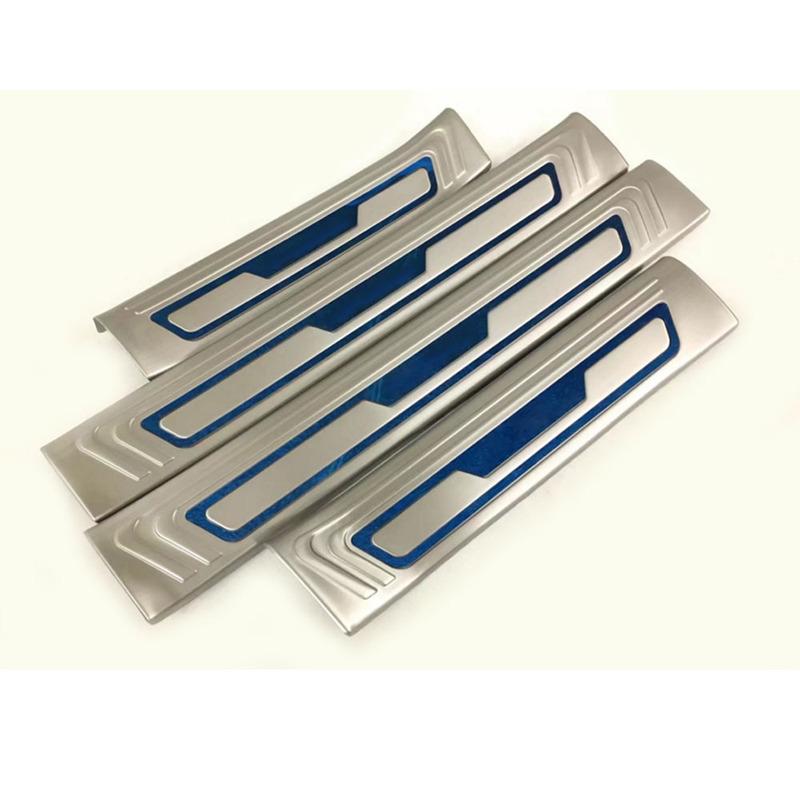 Cover Stainless Steel Pedal Door Sill Scuff Plate Inner Stick Threshold For Mazda CX-5 CX5 2nd Gen 2017 2018