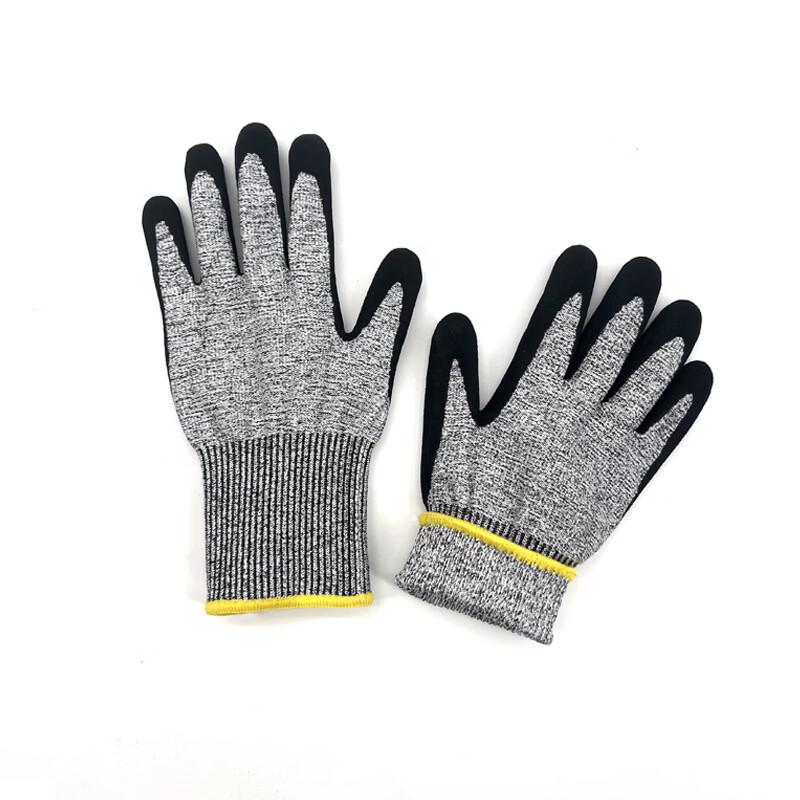 UOSU Nitrile Frosted Cut-Resistant Safety Gloves