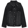 MO&Co. 2024 Herbst Locker Geschnittene Baumwoll-Denimjacke