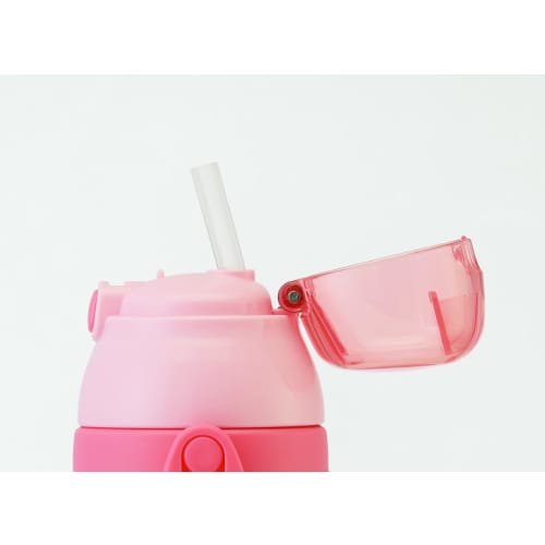 Skater Stainless Steel Children's Water Bottle 380ml Straw Drinking 3D Hello Kitty Snack Time SSPV4 Sanrio-A