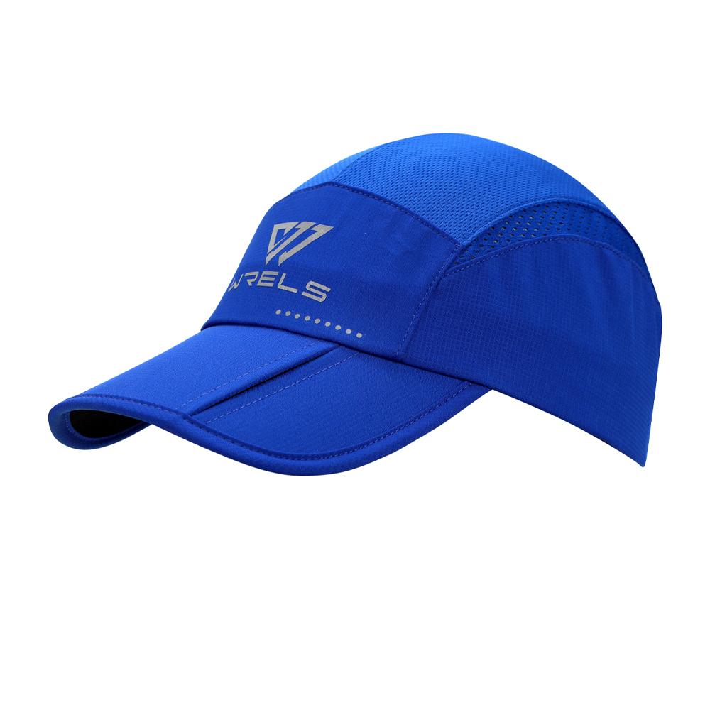 

WRELS Breathable Sun Shade Baseball Cap Men and Women Quick Dry Convenient Carrying Folding Cap синий