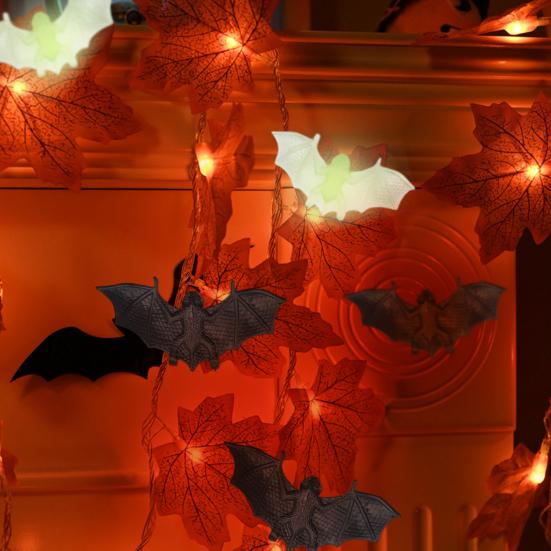 20Pcs Simulation Bat Funny Scary Realistic Anti-fade Wear-resistant Tricky Props Mini Halloween Luminous Bat Ornament Party Supplies