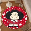 Mafa-lda Reading Under The Moonlight Round Rug for Livingroom,Bedroom, Palyroom, Chair Rug, Area Rug, Circle Carpet, Large Size Fan Christmas Gift