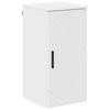 Bathroom Furniture Set 5 Pcs High Gloss White Particleboard & Metal