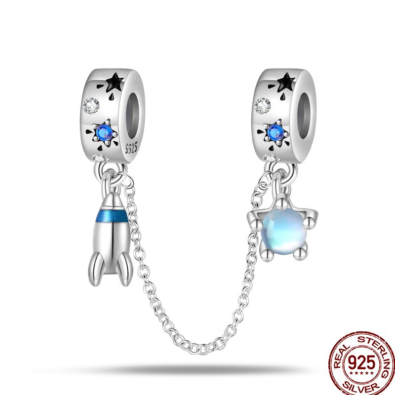 Copper Shiny Zircon Chain Series Beaded Beads Suitable For Pan Original Bracelet Diy Jewelry Gift