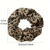 5pcs Retro Hair Scrunchies Leopard Print Cow Spot Polka Dot Pattern Elastic Hair Ties Hair Accessories Hairband Elegant Hairband
