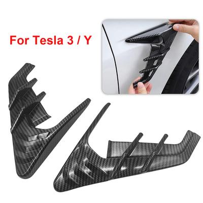 2Pcs Car Side Camera Indicator Protection Cover Trim For Tesla For Model 3 Y Automotive Exterior Decoration Components