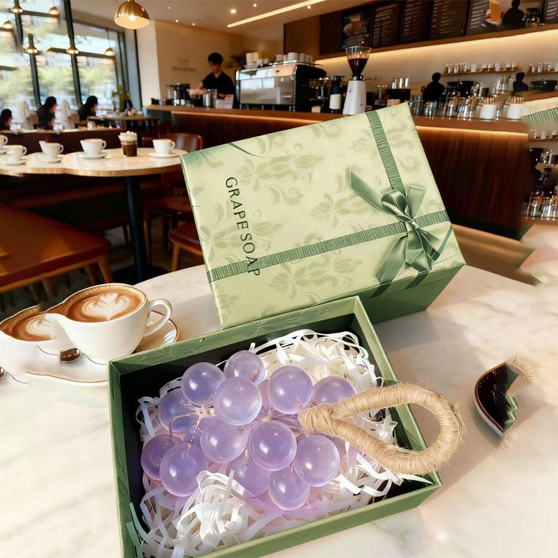 Crystal Rose Scented Grape Bunch Handmade Soap: Long-Lasting Home Fragrance & Hand Wash Souvenir