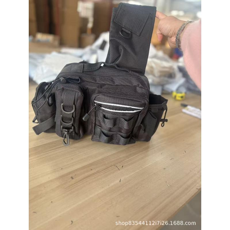 New Model Multi-functional Lure Backpack, Large Waist Bag, Tactical Cross-body Bag for Fishing, Fishing Rod Bag, Outdoor Bag