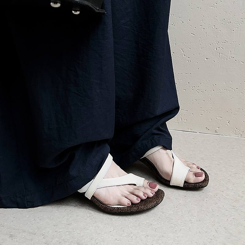 Krazing Pot Sheepskin Mules Summer Size 40 Flip Flops European Design Slip on Thin High Heels Women Peep Toe Sandals