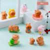 Neues 10-teiliges Capybara-Miniaturen-Set - Winzige Resin-Schreibtischdeko für Büro/Zuhause, Niedliche Tier-Foto-Requisiten & Sammlergeschenk