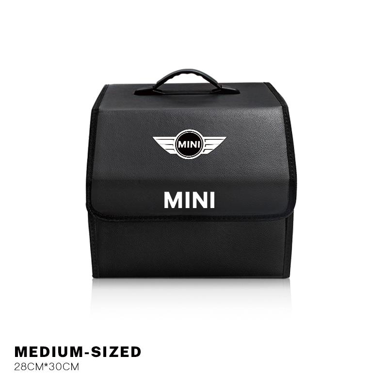 Car Trunk Storage Bag Leather Camping Box Collapsible For BMW Mini Works Cooper F54 F55 F56 F57 F60 R50 R52 R53 R55 R56 R57 R58