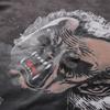 2026 Summer Men's Oversize T-Shirt, Demon Vampire Print Dark Street Vintage Washed Casual Short Sleeve Tee
