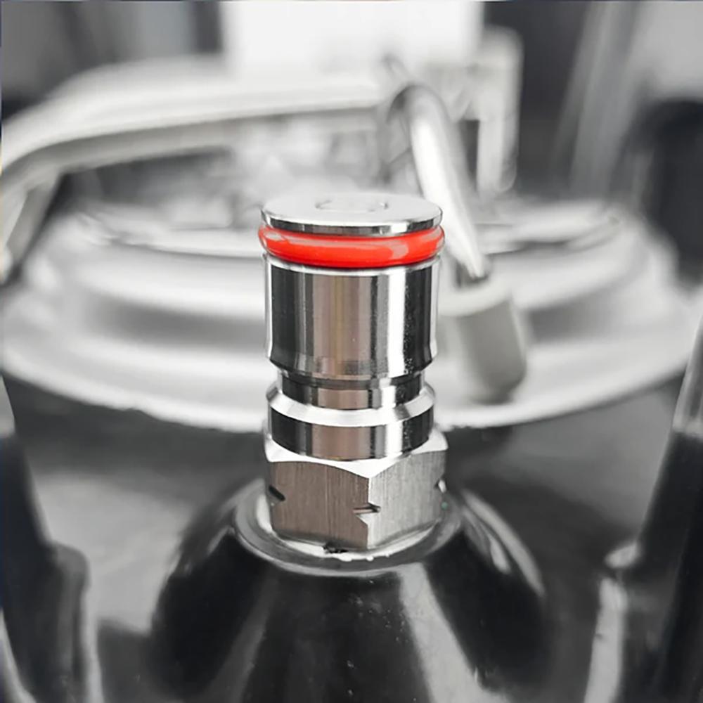 kegland Joint pour connecteur Ball Lock Lot de 10 joints toriques de poteau en silicone à code couleur (5 x Gaz Rouge + 5 x Liquide Jaune) La bière