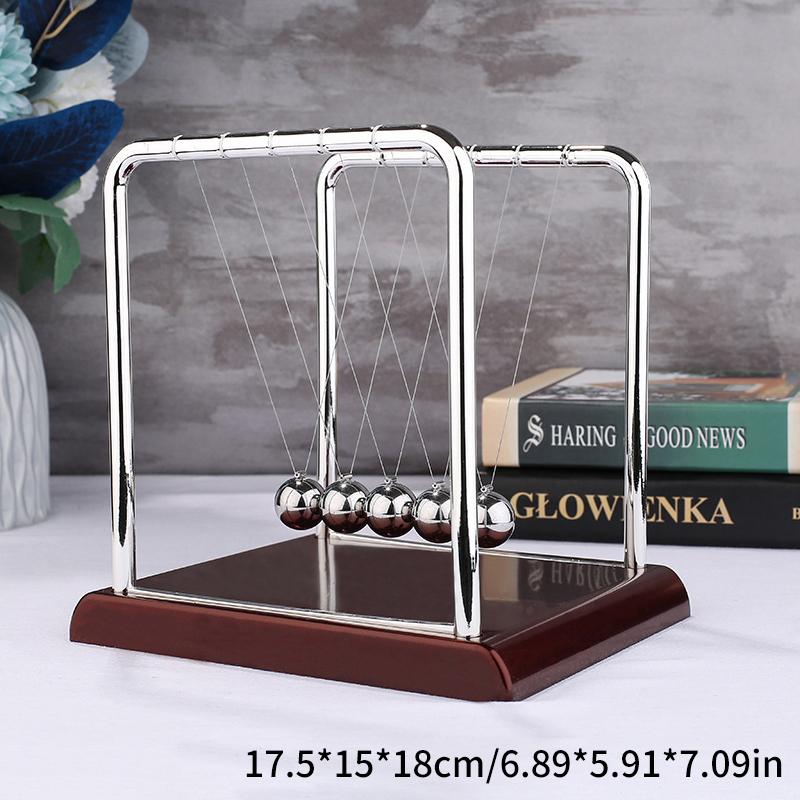 Metal Newton Pendulum Newton Cradle Balance Steel Balls Pendulum Ball Decor Home Decoration Physics Science Pendulum