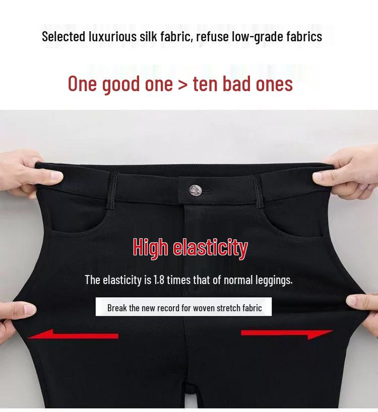 Women's Plus Size Velvet Lined Warm Leggings - Slim Fit Autumn/Winter Cotton Pants