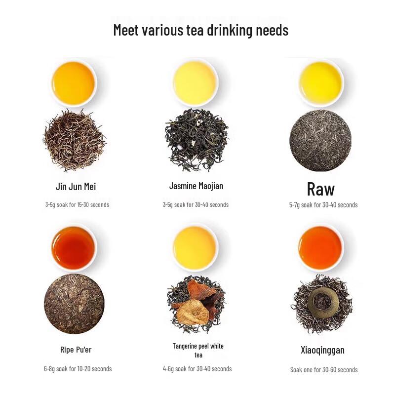 QUANGE Double-Layer Glass Tea Infuser Bottle