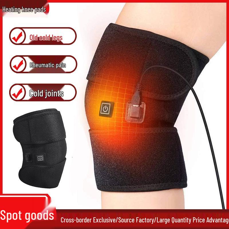 Electric Heating Knee Pads: Winter Joint Warmers with Mugwort Hot Compress for Cold Legs
