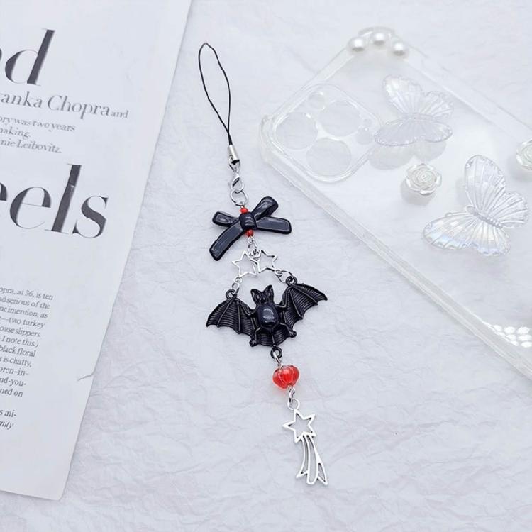 Y2K Phone Chain Cool Girl Sweet Pendant Strap with Star/Bowknot/Butterfly Charm