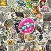 50 Stück Cartoon-Dollarzeichen Retro-Geld-Graffiti-Aufkleber DIY-Dekoration PVC Wasserdicht Skateboard Notizbuch Graffiti-Spielzeug