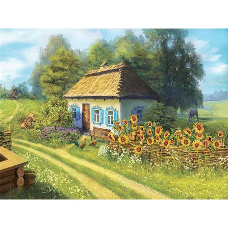 

Diy 5d Алмазная картина Пейзаж Мозаика Вышивка крестом Пейзаж Алмазная вышивка Украшения для дома Full Round 20x25CM